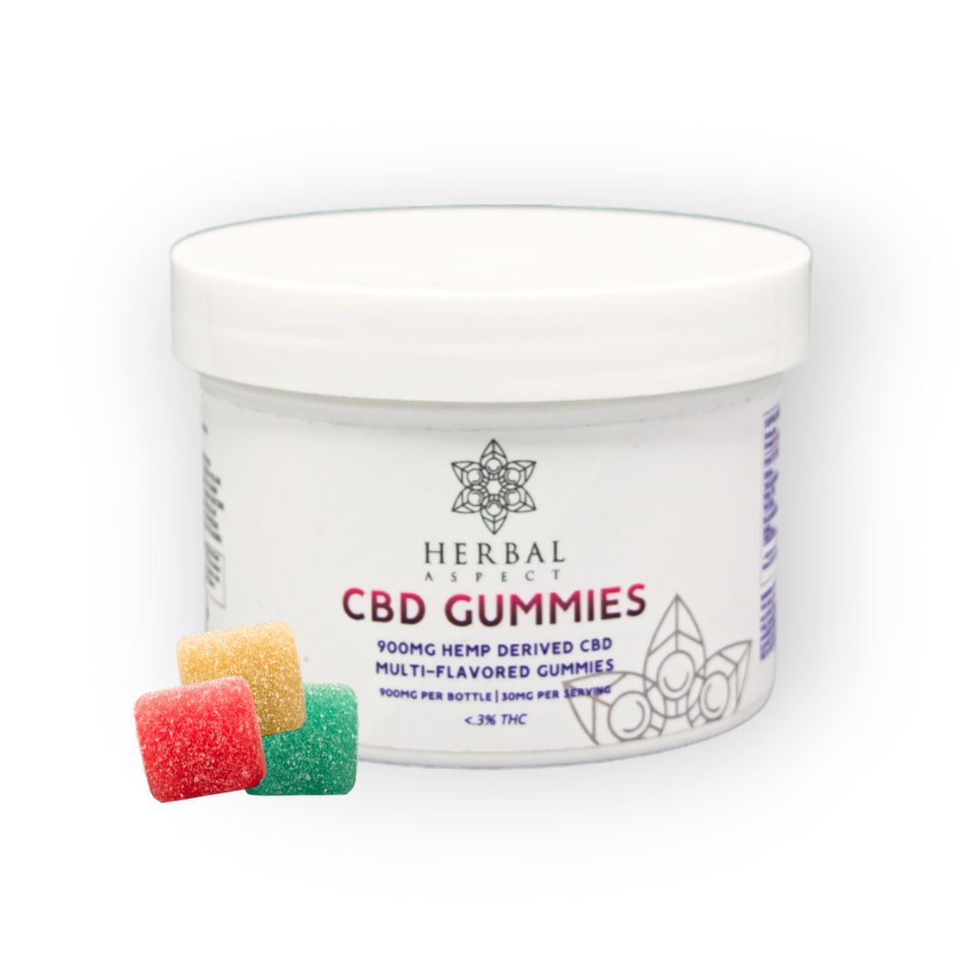Herbal Aspect - 30mg CBD Gummies, Attribute 1: 30 Piece Tub