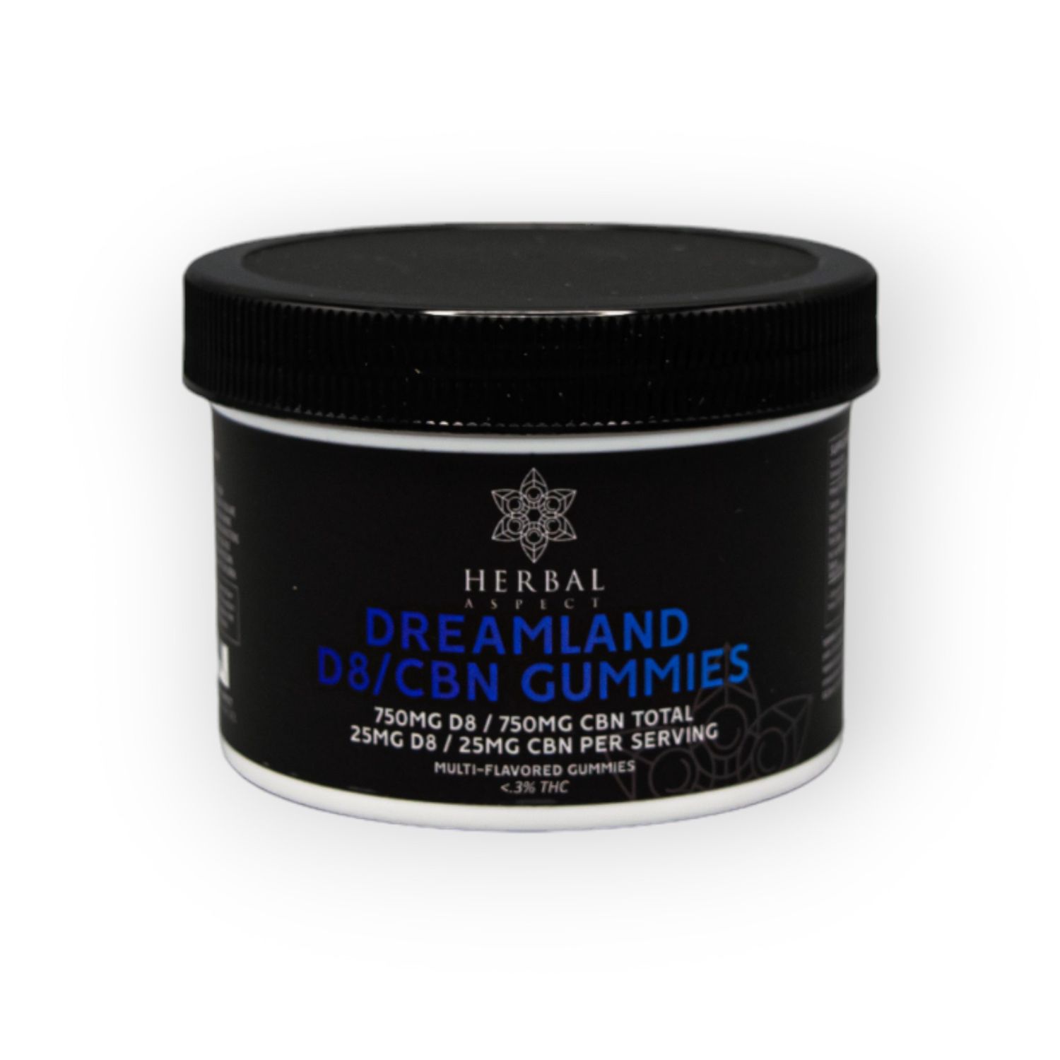 Herbal Aspect - Dreamland D8/CBN Gummies, Attribute 1: 30 Piece Tub
