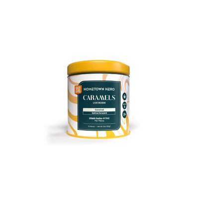 Hometown Hero - Live Rosin Caramel Taffy - 20 mg D9 - 10 ct