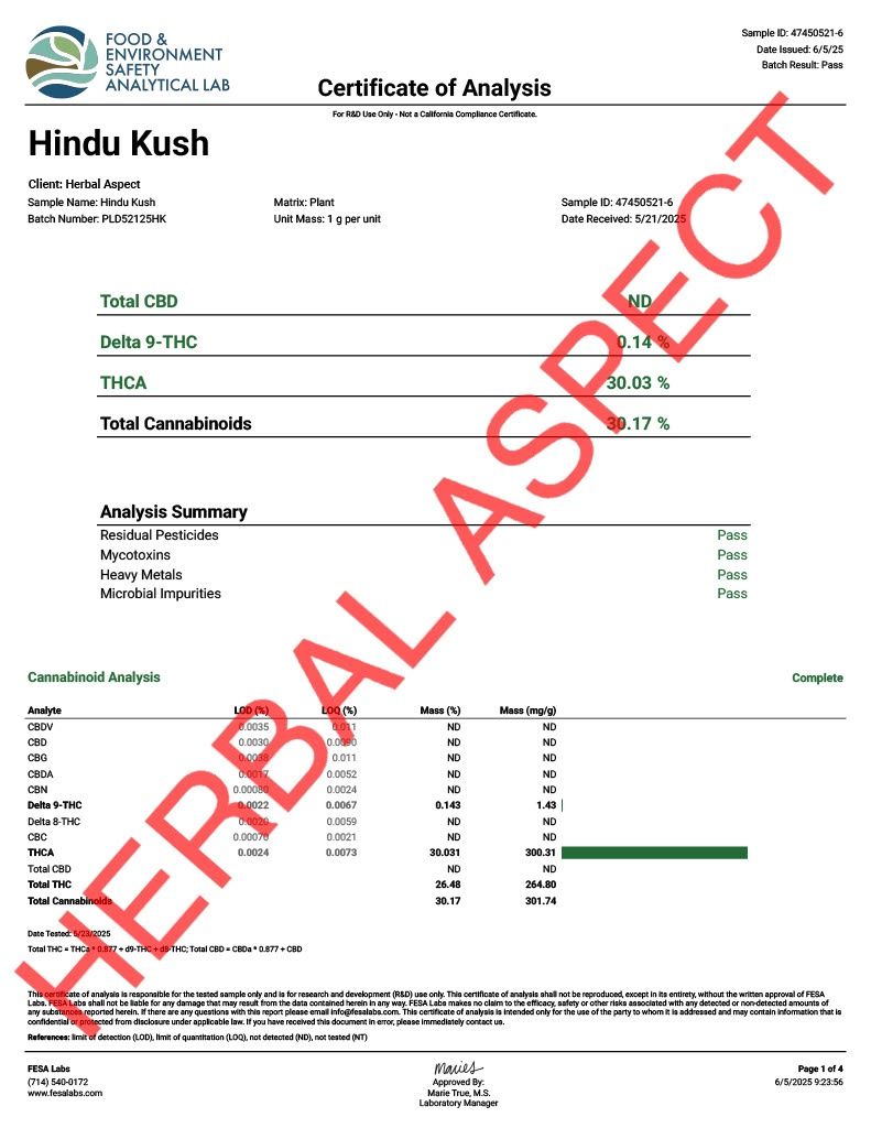 Hindu Kush #T769 - 3.5g