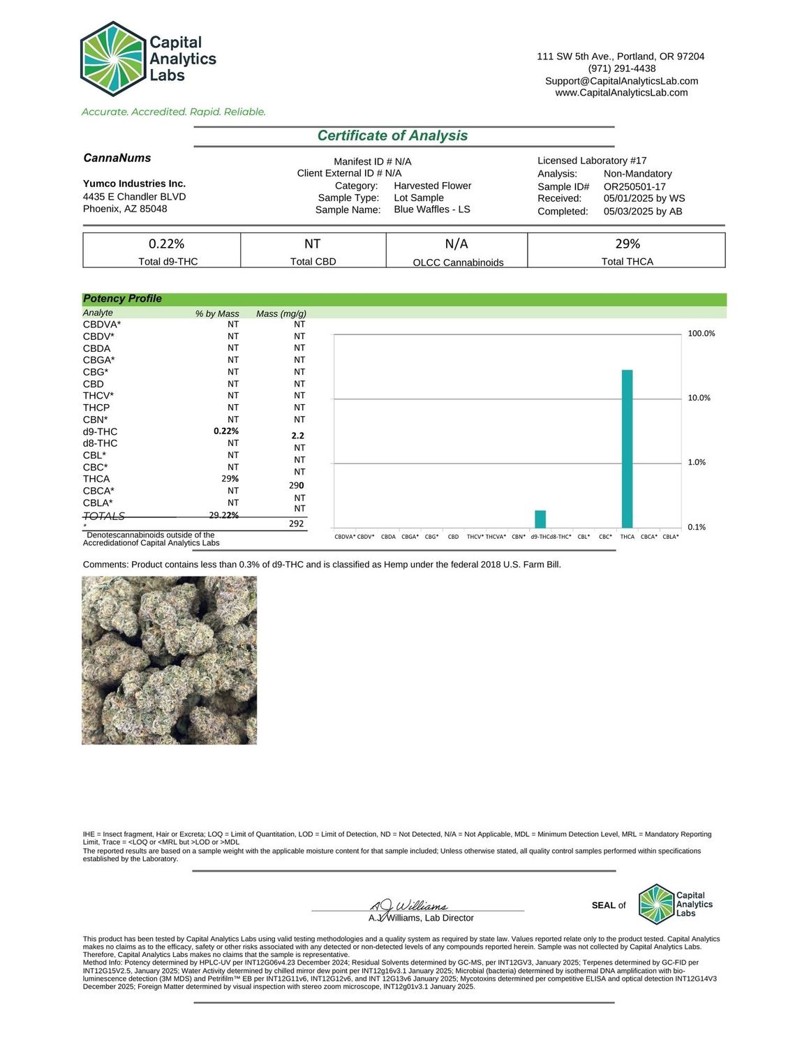 Blue Waffles #T798 - 3.5 grams