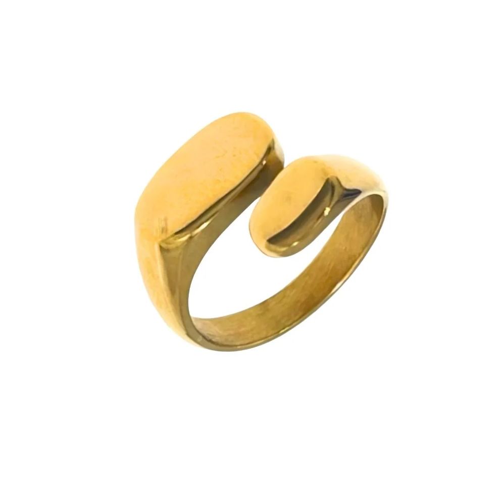 Anello regolabile con incisione personalizzata acciaio