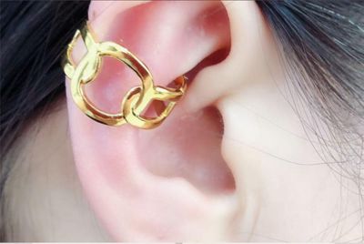 Orecchino Ear cuff regolabile acciaio