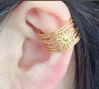Orecchino Ear cuff regolabile acciaio