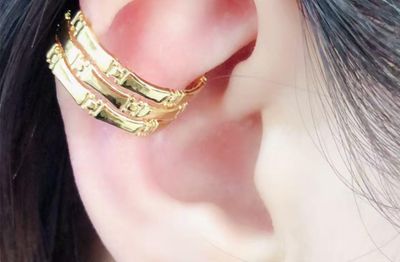 Orecchino Ear cuff regolabile acciaio