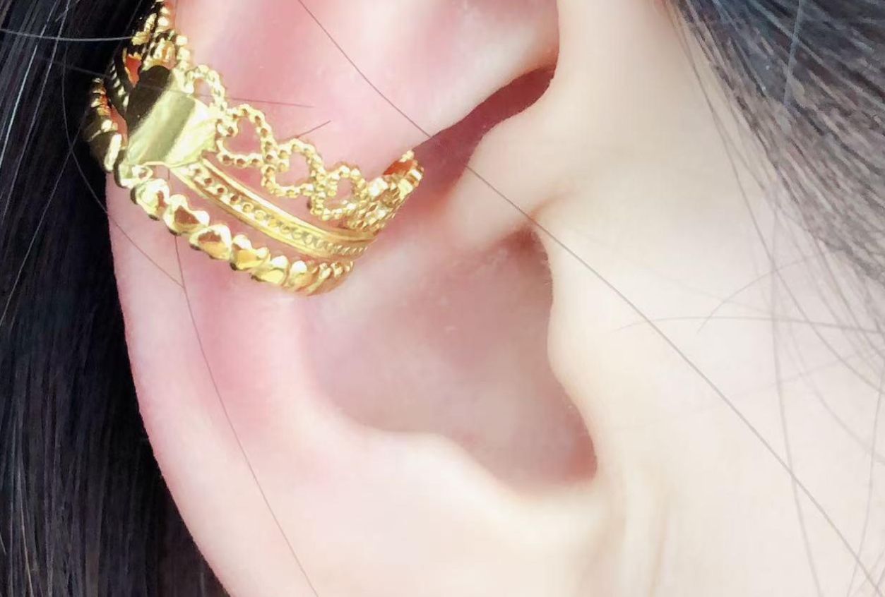 Orecchino Ear cuff regolabile acciaio