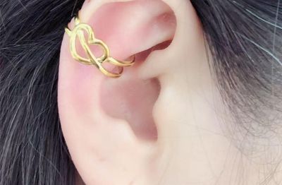 Orecchino Ear cuff regolabile acciaio