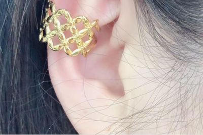 Orecchino Ear cuff regolabile acciaio