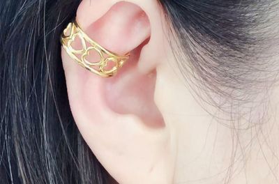 Orecchino Ear cuff regolabile acciaio