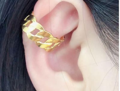 Orecchino Ear cuff regolabile acciaio