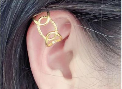 Orecchino Ear cuff regolabile acciaio