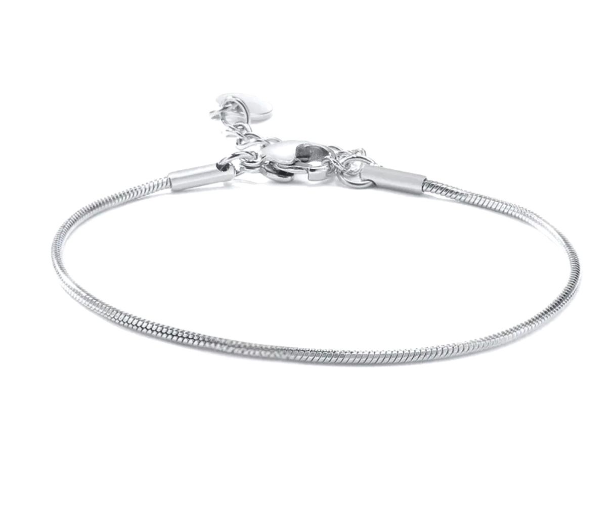 Bracciale snake acciaio misura regolabile