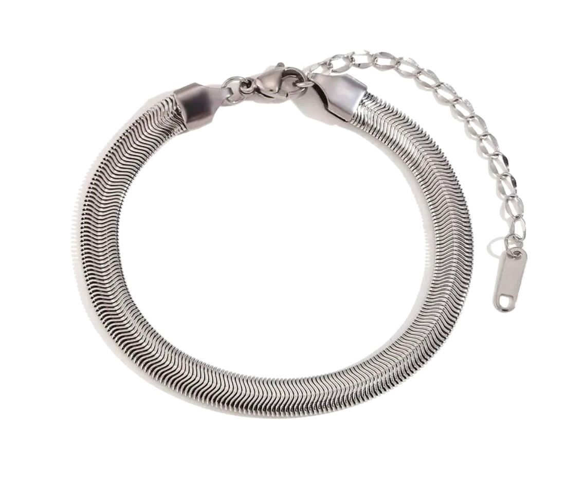 Bracciale snake acciaio Large misura regolabile