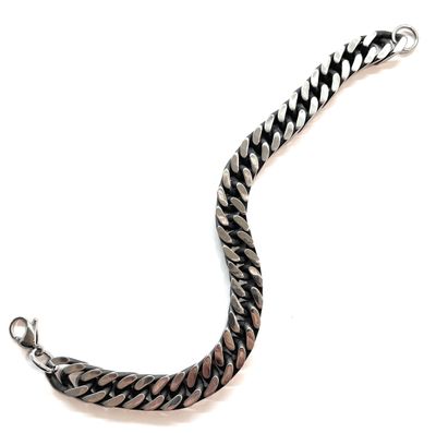 Bracciale uomo catena acciaio misura 22 cm