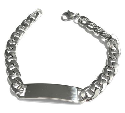 Bracciale Personalizzato a catena Incisione Acciaio