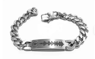 Bracciale Personalizzato Spotify Acciaio