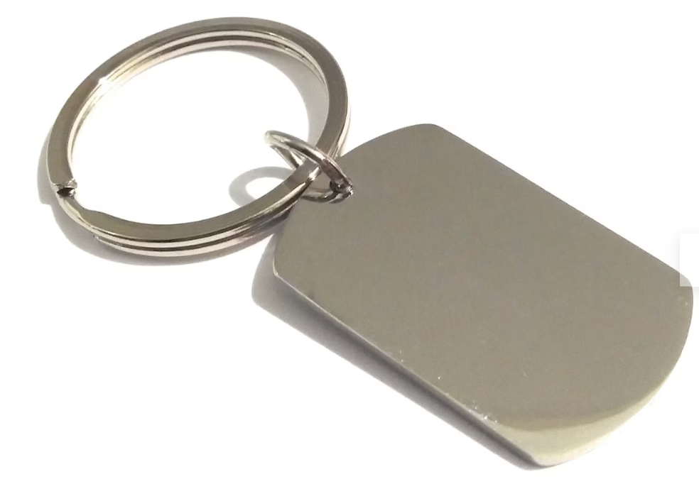 Portachiave Personalizzato Incisione Acciaio