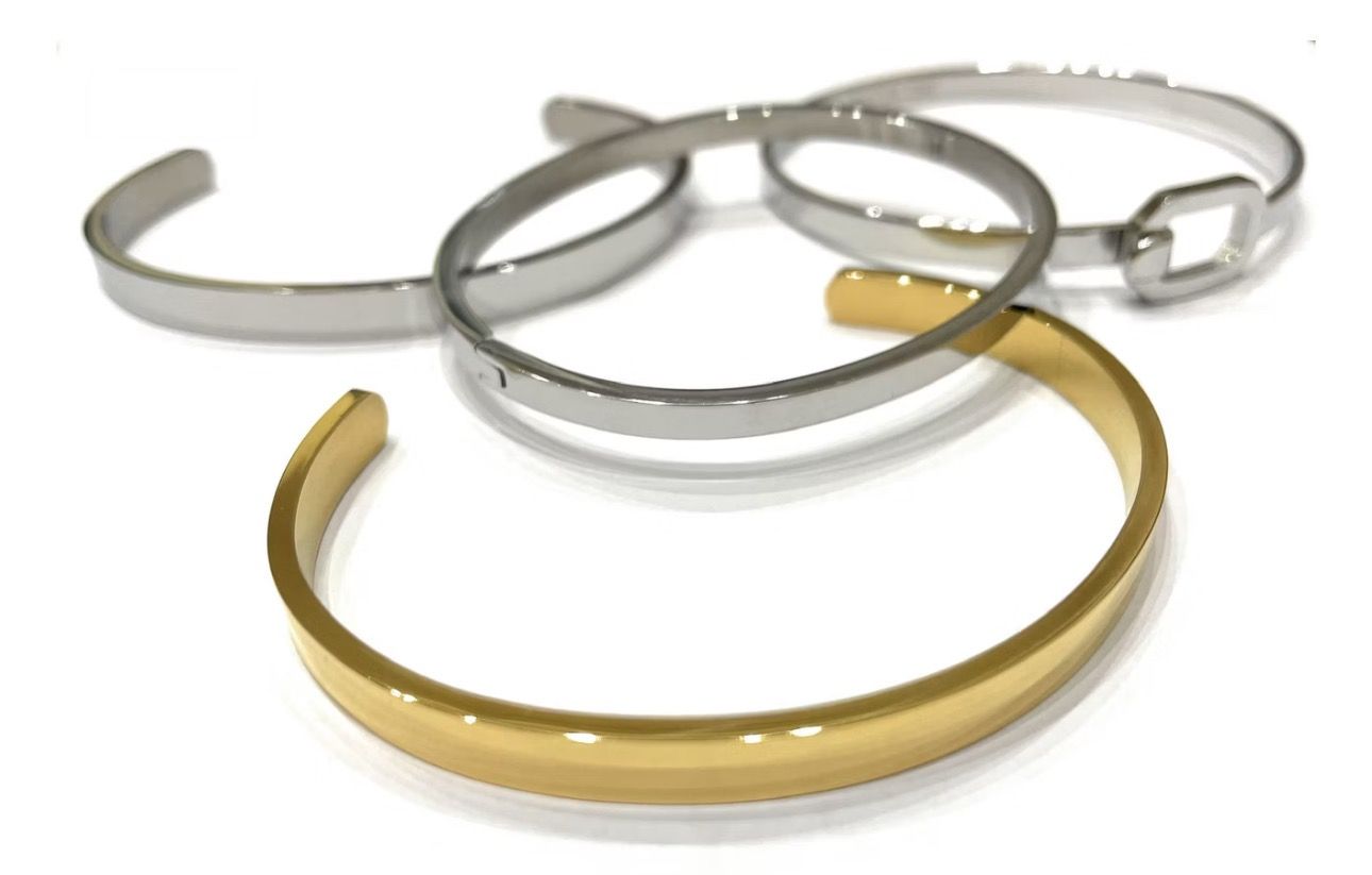 Bracciale Personalizzato rigido Incisione Acciaio
