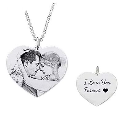 Collana Personalizzata cuore Incisione Acciaio