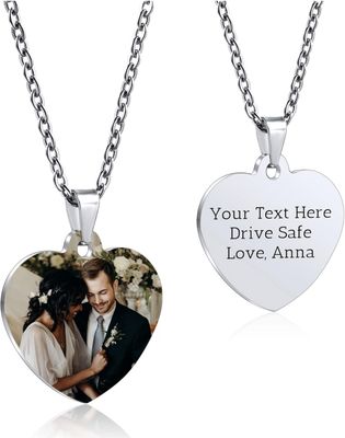 Collana Personalizzata a colori cuore Acciaio