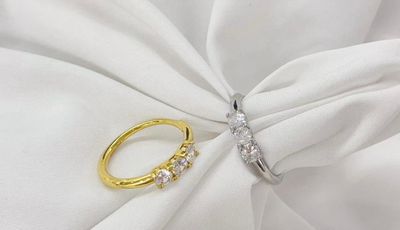 Anello regolabile Trilogi acciaio