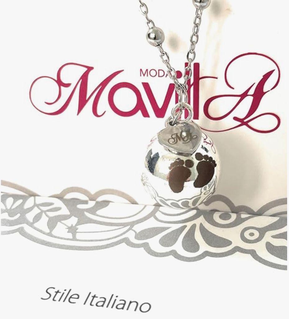 Collana sfera sonora Piedini Gravidanza