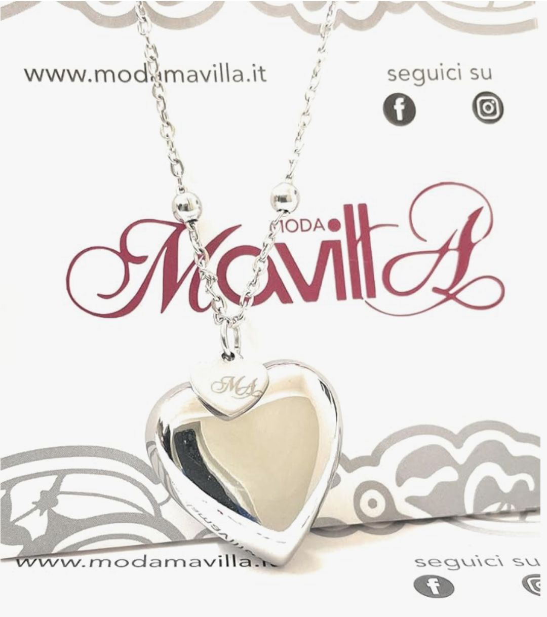 Collana Cuore Chiama Angeli Gravidanza acciaio - Bild 7 von 7