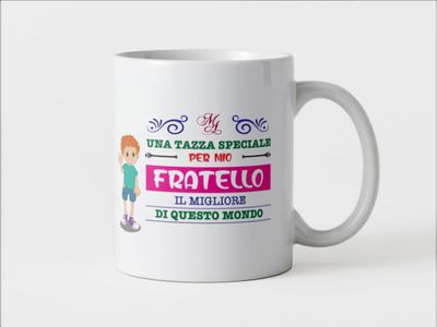 Tazza speciale ceramica Fratello regalo originale