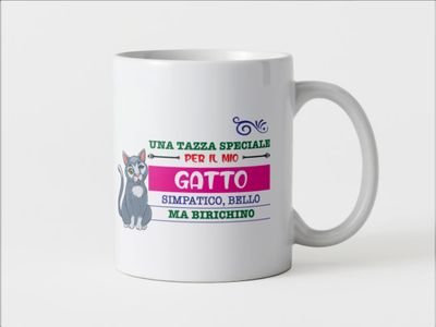 Tazza speciale ceramica Gatto regalo originale