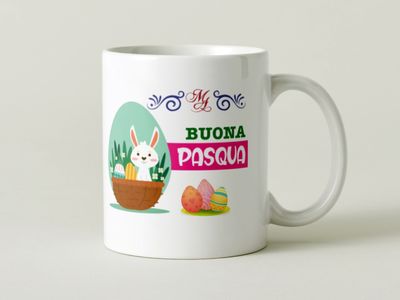 Tazza speciale ceramica Pasqua regalo originale