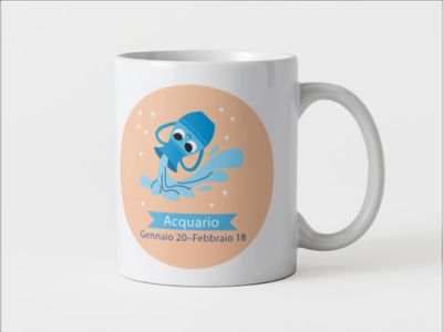Tazza speciale ceramica Acquario regalo originale