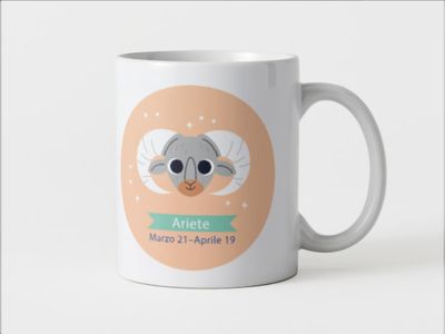 Tazza speciale ceramica Ariete regalo originale