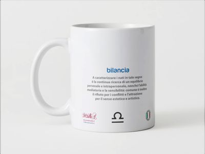 Tazza speciale ceramica Bilancia regalo originale