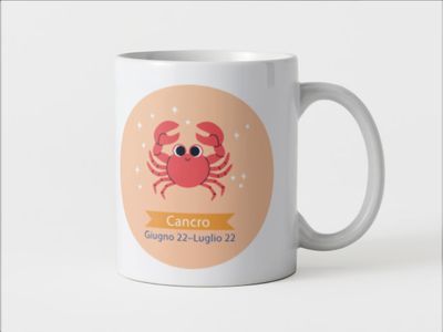 Tazza speciale ceramica Cancro regalo originale