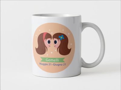 Tazza speciale ceramica Gemelli regalo originale