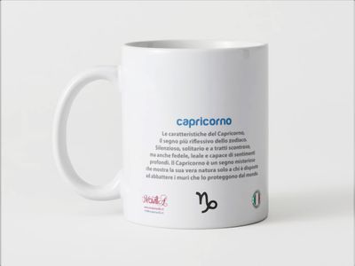 Tazza speciale ceramica Capricorno regalo originale