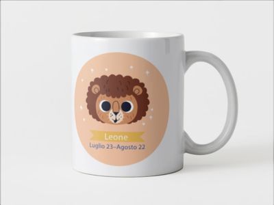 Tazza speciale ceramica Leone regalo originale