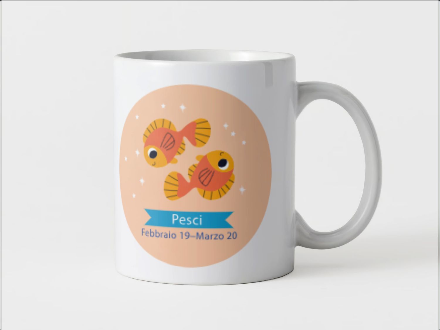 Tazza speciale ceramica Pesci regalo originale