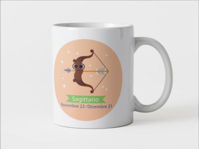 Tazza speciale ceramica Sagittario regalo originale