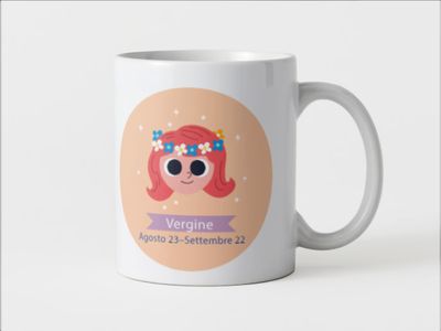 Tazza speciale ceramica Vergine regalo originale