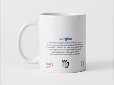 Tazza speciale ceramica Vergine regalo originale