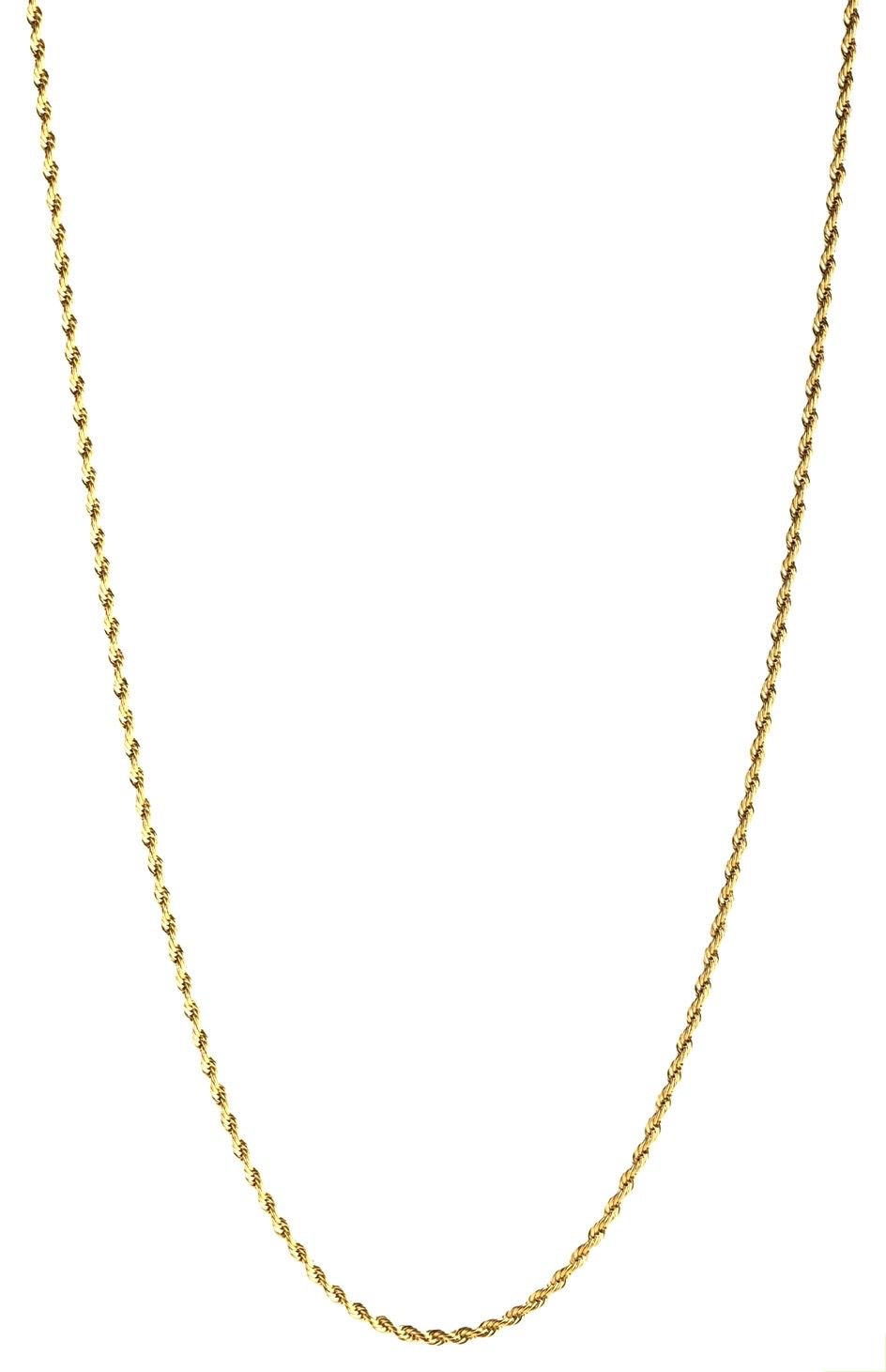 Collana corda acciaio fine confezione regalo inclusa