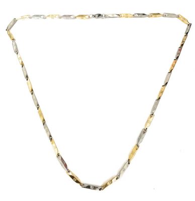 Collana argento e oro acciaio confezione regalo inclusa