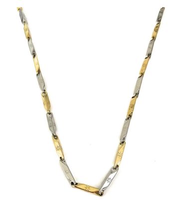Collana argento e oro acciaio confezione regalo inclusa