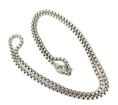 Collana intreccio acciaio confezione regalo inclusa