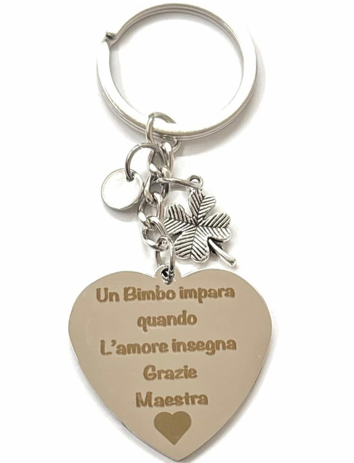 Portachiavi Maestra con dedica incisa