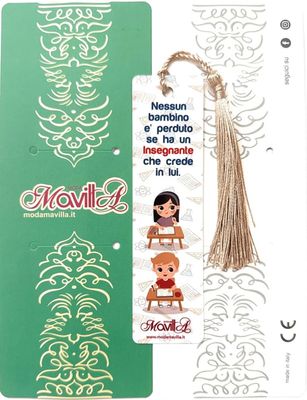Segna libri insegnante con dedica a colori