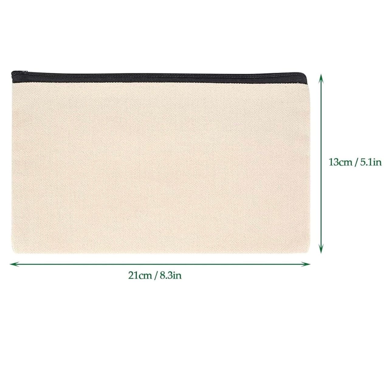 Pochette tela personalizzata con dedica a colori