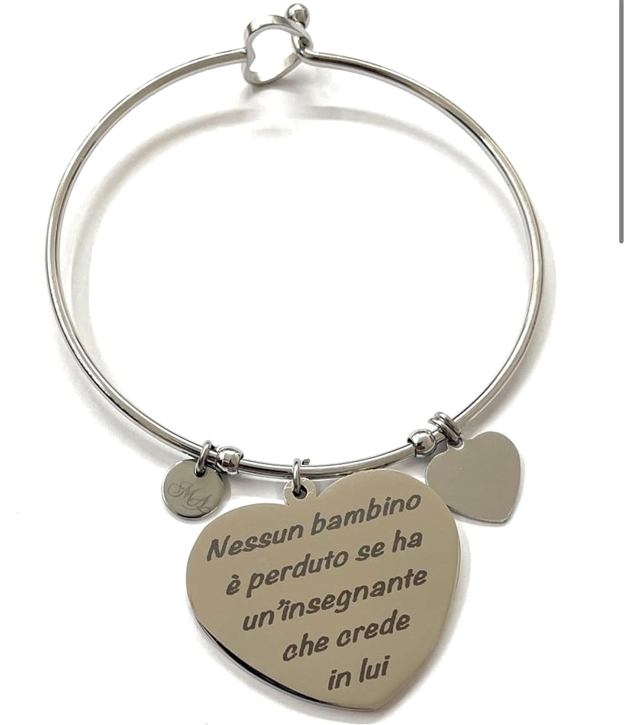 Bracciale Maestra con dedica incisa