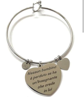 Bracciale Maestra con dedica incisa